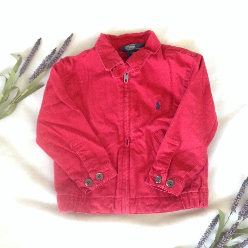 Ralph Lauren 24m spring jacket red 100% cotton